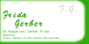 frida gerber business card
